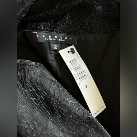 Laundry by shelli segall size 2.  NWT!  Black lace dress - Picture 10 of 11